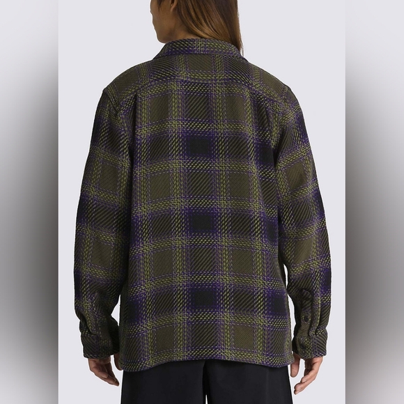 NWOT Vans Men's [L] Saviano Woven Long Sleeve - Picture 2 of 4